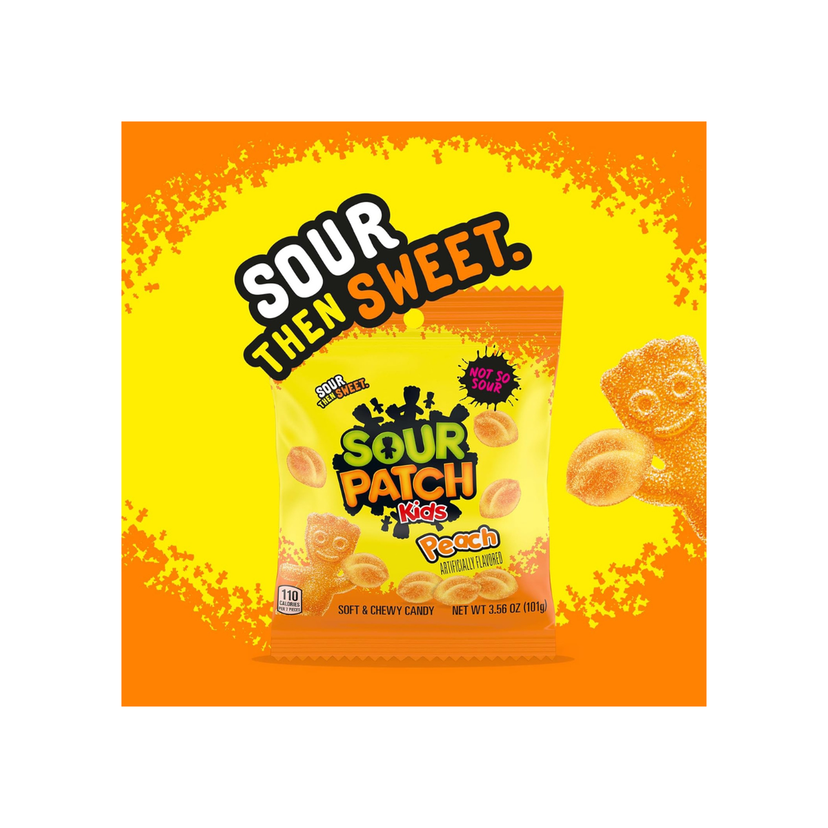 Sour Patch Kids Peach 3.6 oz (12 - Pack)