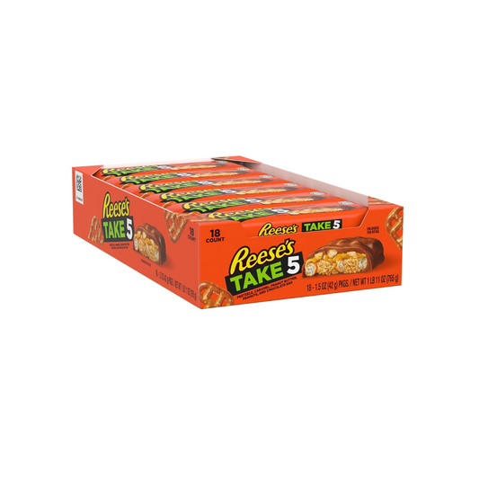 REESE'S TAKE 5 Pretzel, Peanut Butter & Chocolate (18 - Pack)