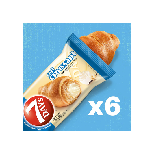 7Days Croissant Vanilla 2.65oz - 6 Pack