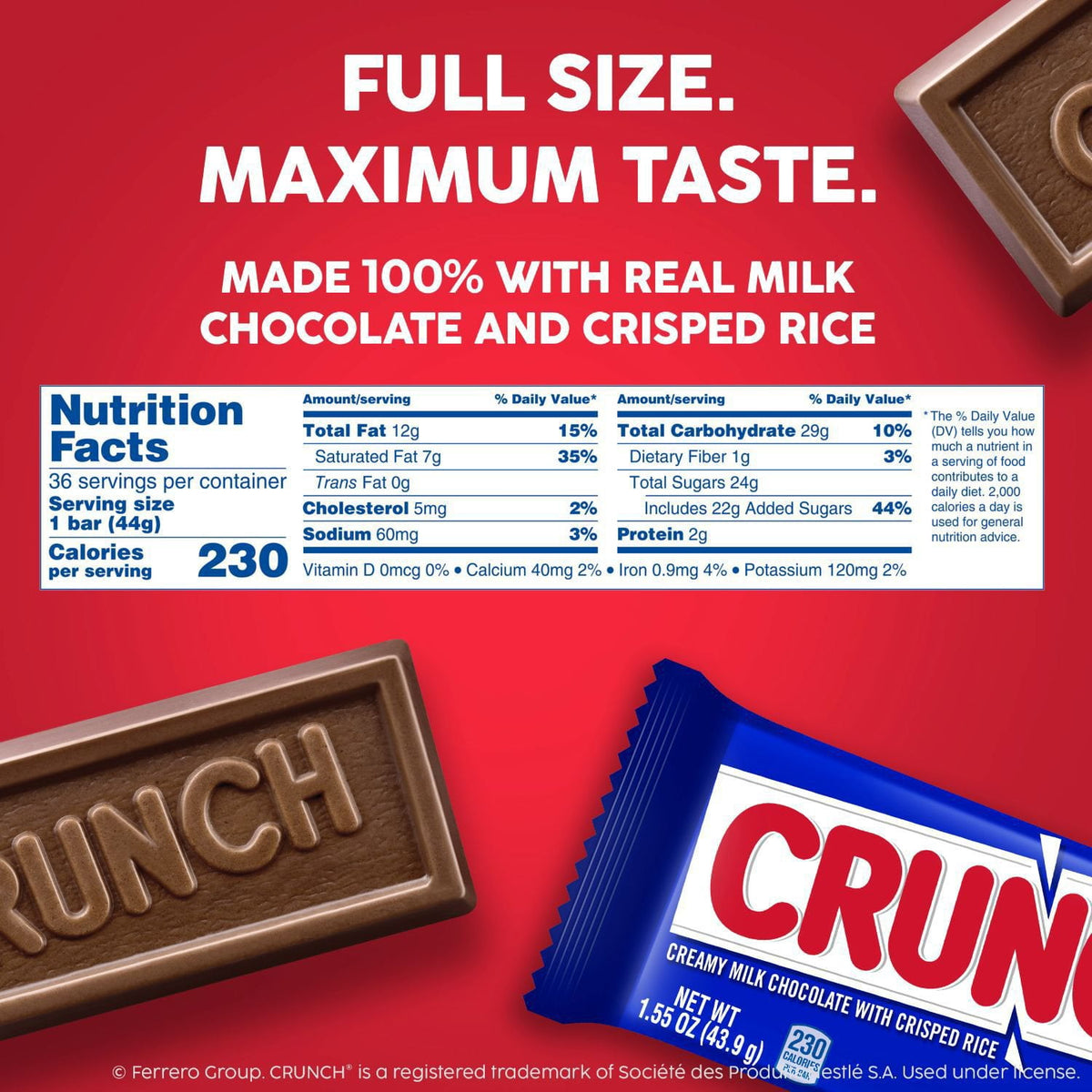 Crunch Milk Chocolate (36 - Pack)