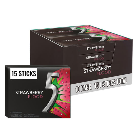 5 Gum Strawberry Flood