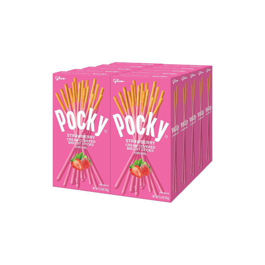 Pocky Strawberry Cream Covered Biscuit Sticks 1.41oz
