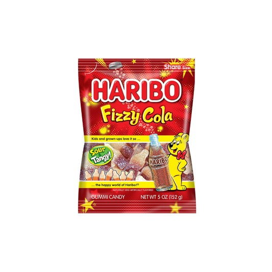 HARIBO Fizzy Cola Fizzy Gummy Candy 5 oz (12 - Pack)