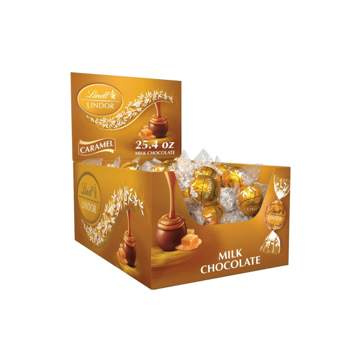 Lindt Lindor Caramel Milk Chocolate, 60ct