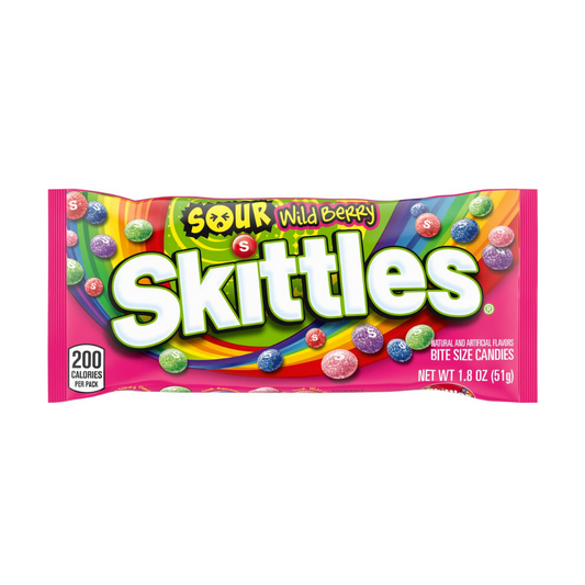 SKITTLES SOURS Wild Berry, 1.8 Oz (24 - Pack)