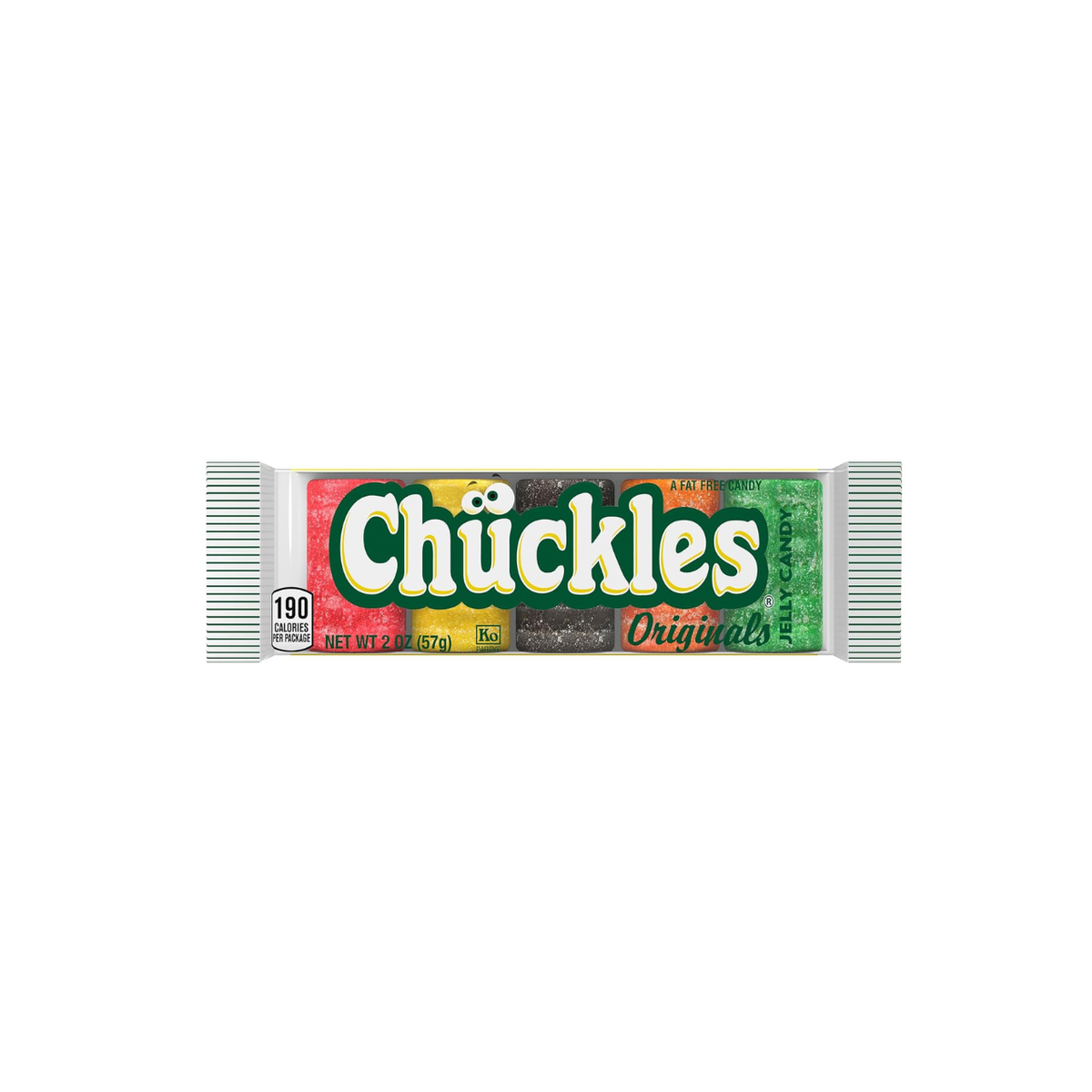 Chuckles Original Jelly Candy Assorted Fruit Flavors 2 oz (24 - Pack)