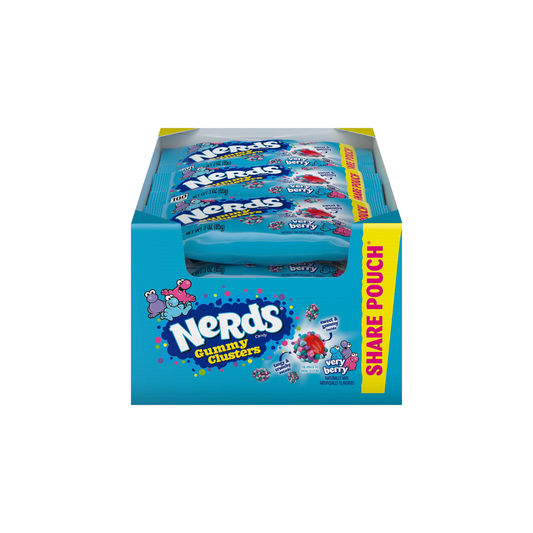 NERDS Gummy Clusters Very Berry 3 oz (12 - Pack)