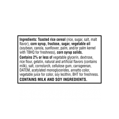 Rice Krispies Treats Mini Crispy Marshmallow Squares – 60 Count 23.2oz