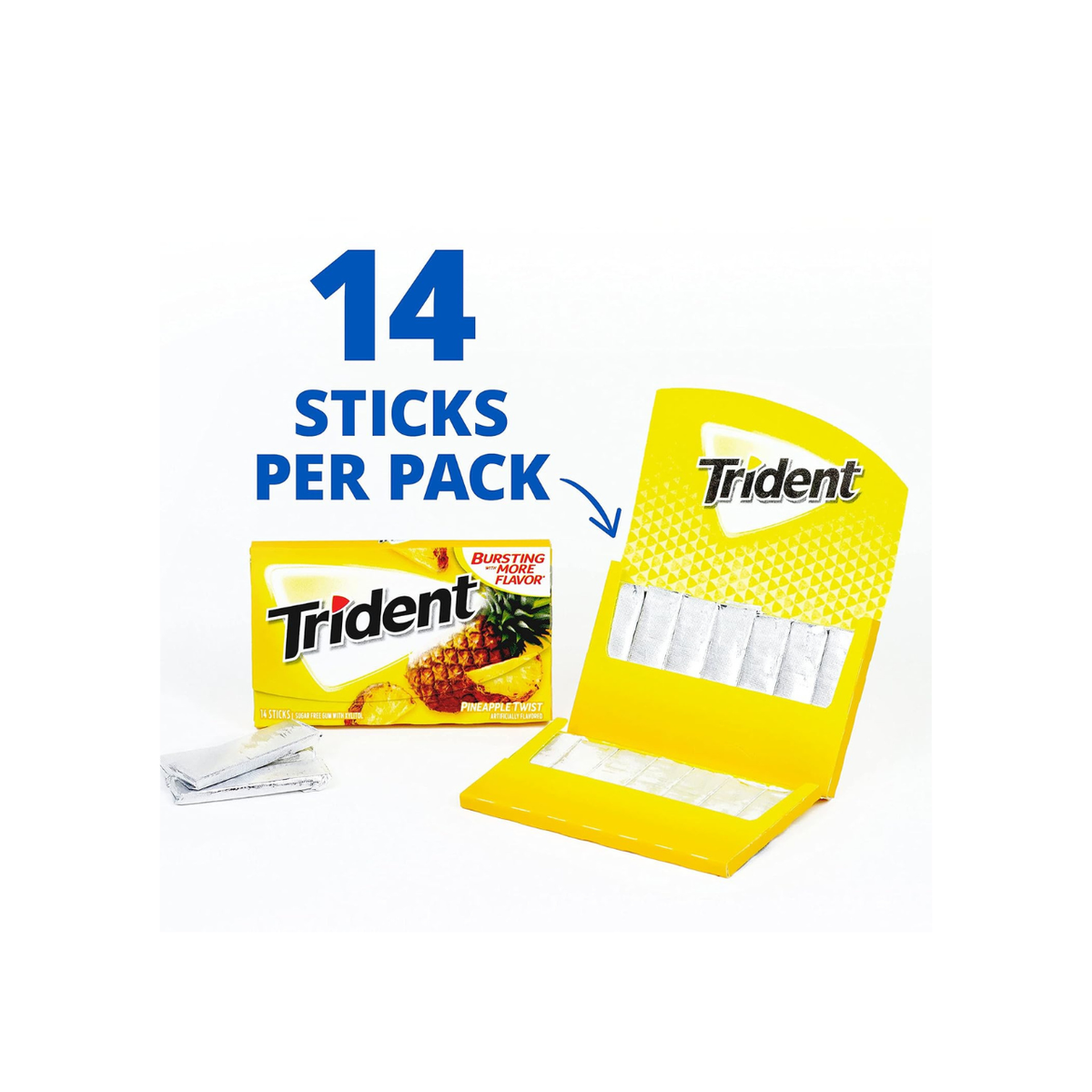 TRIDENT PINEAPPLE TWIST (12 - Pack)