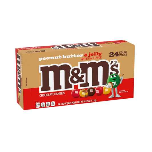 M&M’S Peanut Butter & Jelly Candies – 1.6 oz (24 Pack)