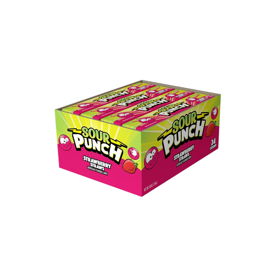 Sour Punch Strawberry Straws (24 - Pack)