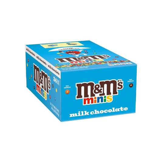 M&M'S Milk Chocolate MINIS Candy Tube 1.77 oz (24 - Pack)