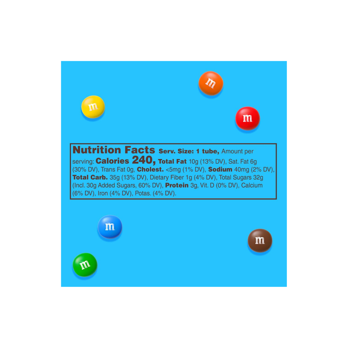 M&M'S Milk Chocolate MINIS Candy Tube 1.77 oz (24 - Pack)