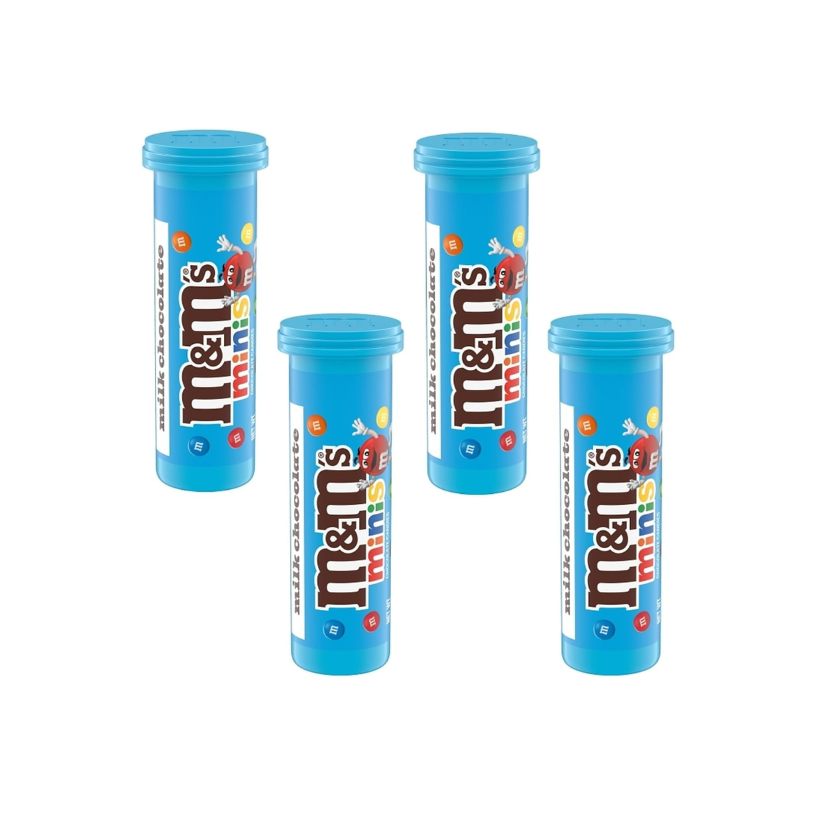M&M'S Milk Chocolate MINIS Candy Tube 1.77 oz (24 - Pack)