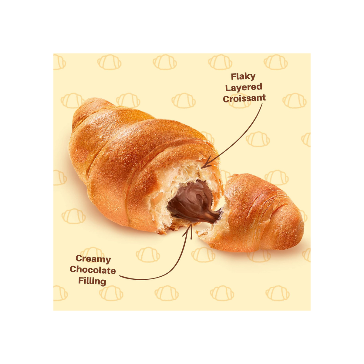 7Days Soft Croissant, Chocolate, 2.65oz - 6 Pack
