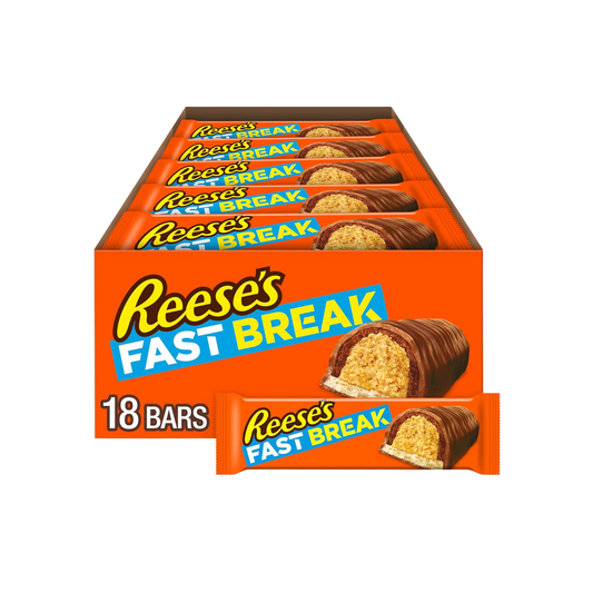 REESE'S FAST BREAK Chocolate Peanut Butter, 1.8 oz (18 - Pack)