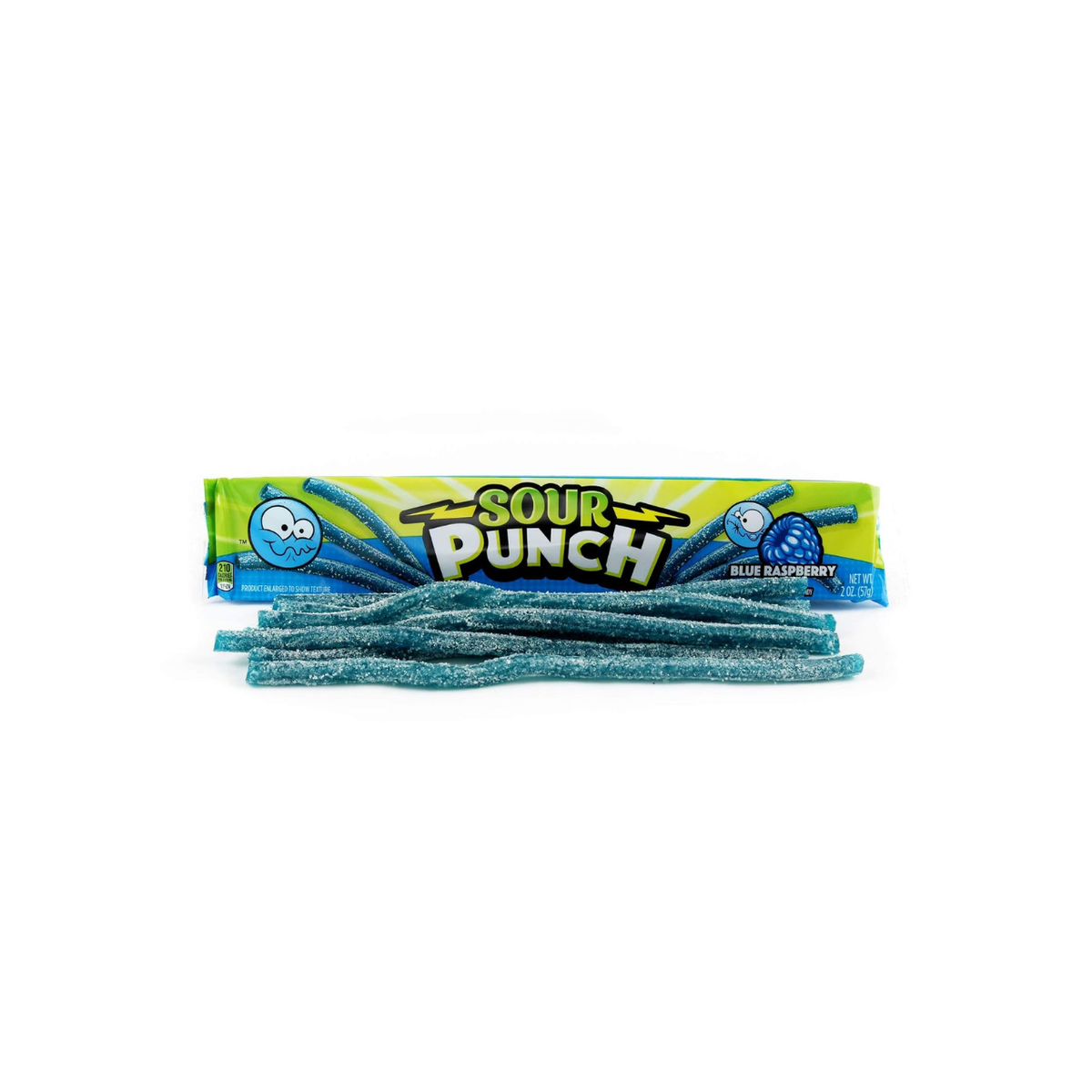 Sour Punch Blue Raspberry Straws