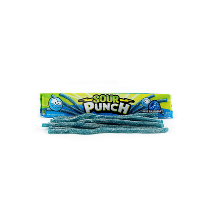 Sour Punch Blue Raspberry Straws