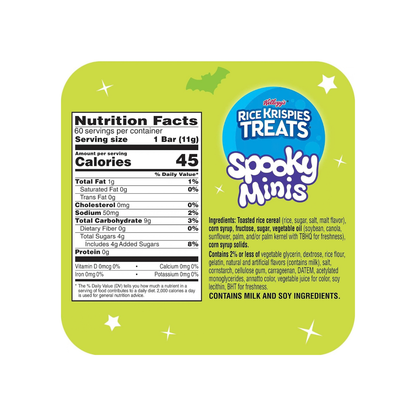 Rice Krispies Treats Mini Crispy Marshmallow Squares – 60 Count 23.2oz