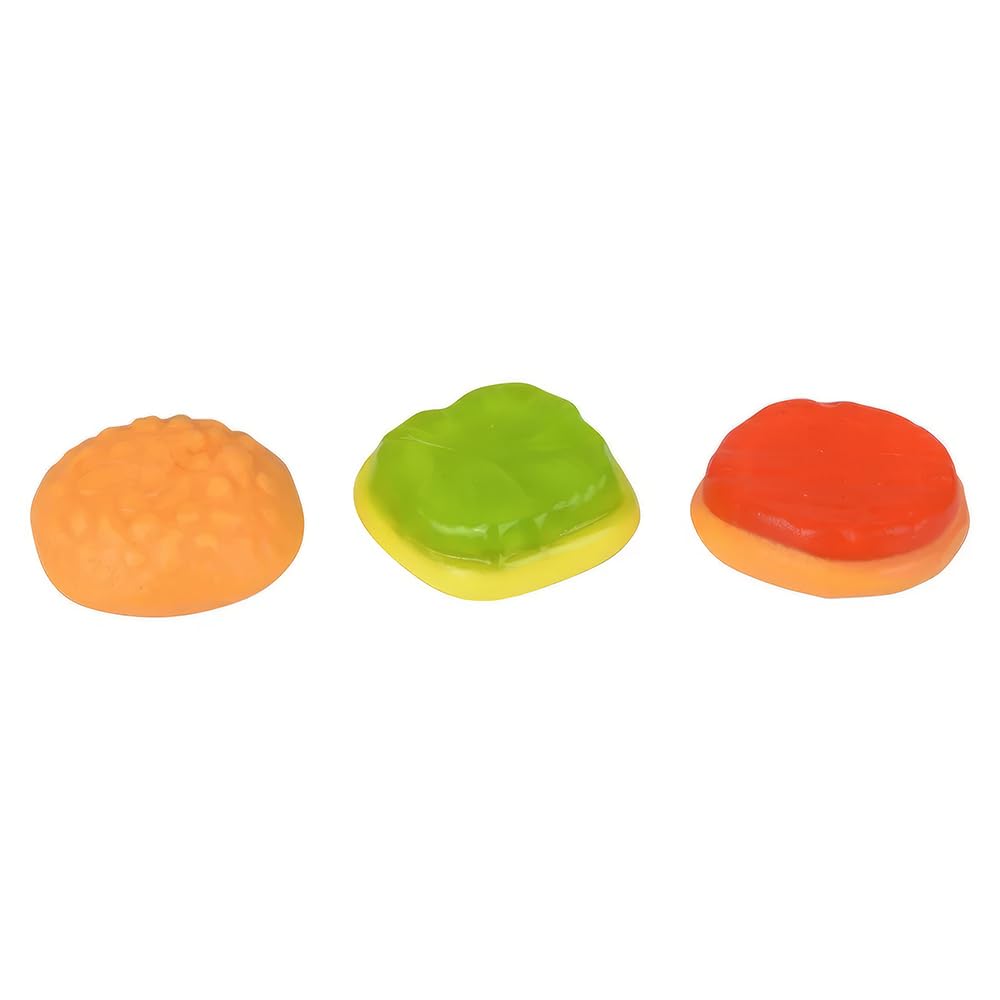 efrutti Gummi Mini Burger, 60 Pieces Individual Wrapped Gummy Burgers