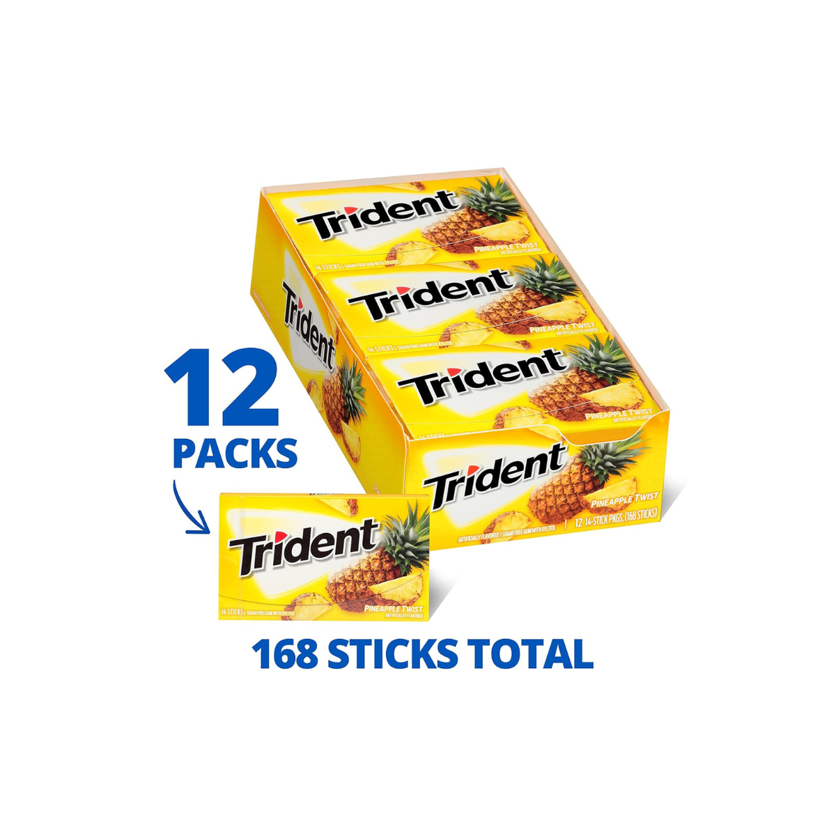 TRIDENT PINEAPPLE TWIST (12 - Pack)