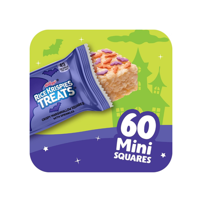 Rice Krispies Treats Mini Crispy Marshmallow Squares – 60 Count 23.2oz