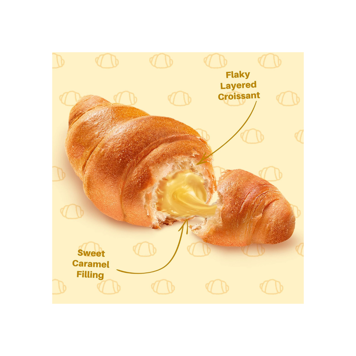 7Days Croissant, Caramel - Dulce De Leche 2.65oz - 6 Pack