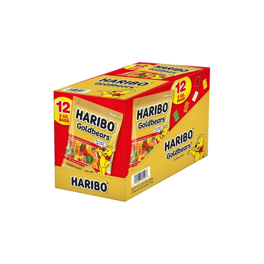 HARIBO Goldbears Fruity Gummy Candy, 5 oz Bag (12 - Pack)