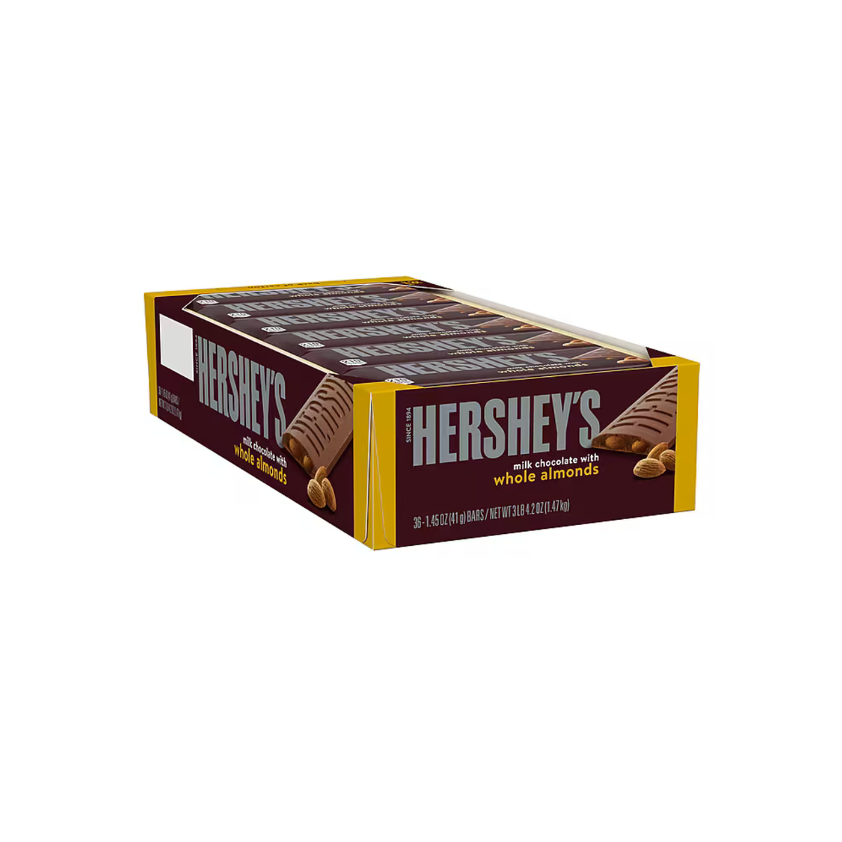HERSHEY’S Milk Chocolate with Whole Almonds (36 - Pack)