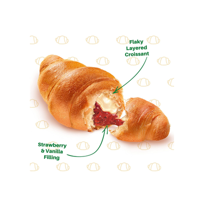 7Days Soft Croissant, Strawberry & Vanilla, 2.65oz - 6 Pack