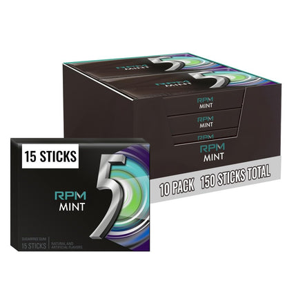 5 Gum RPM Mint (10 - Pack)