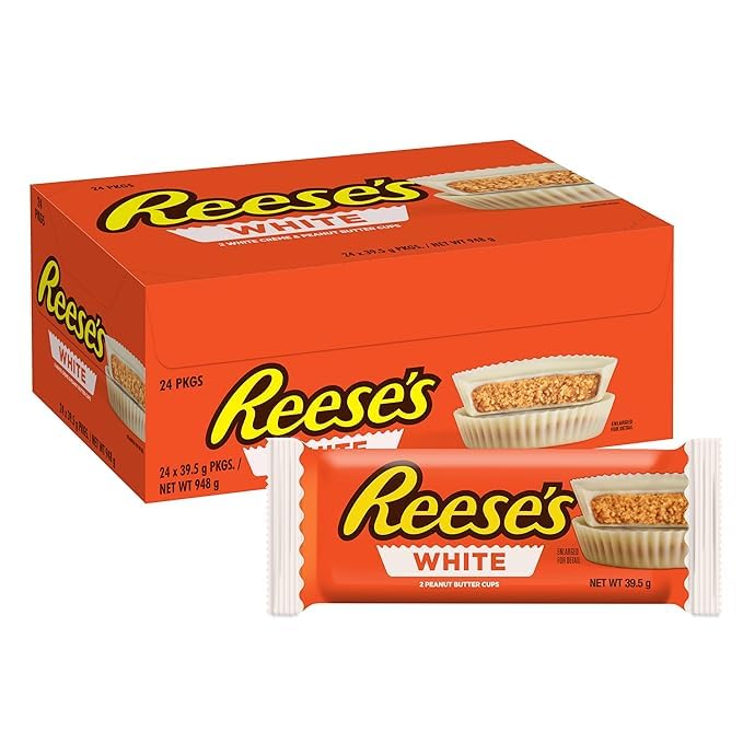 Reese's White Chocolate Peanut Butter Cups – 1.5 oz (24 Pack)