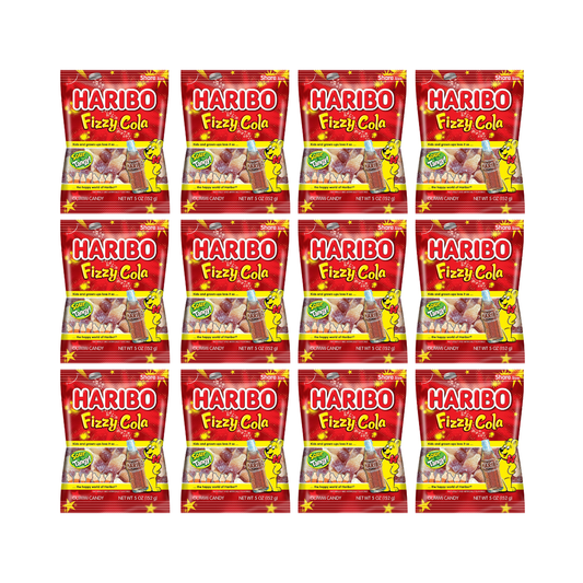 HARIBO Fizzy Cola Fizzy Gummy Candy 5 oz (12 - Pack)