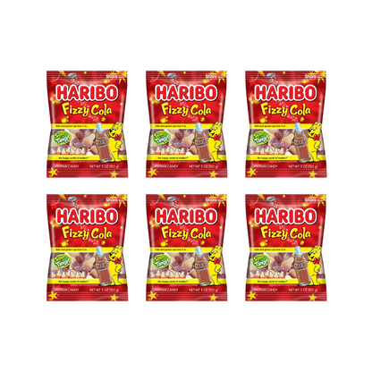 HARIBO Fizzy Cola Fizzy Gummy Candy 5 oz
