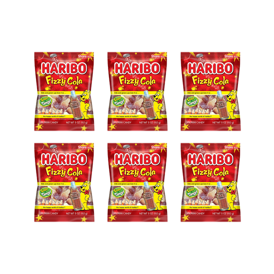 HARIBO Fizzy Cola Fizzy Gummy Candy 5 oz