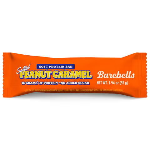 Barebells Soft Protein Bar - Salted Peanut Caramel - 16g Protein (12 Bars)