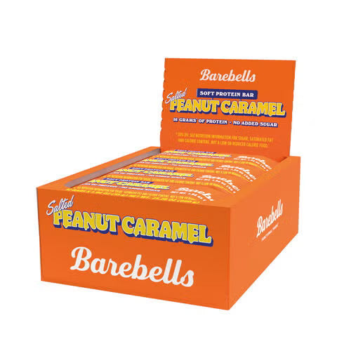 Barebells Soft Protein Bar - Salted Peanut Caramel - 16g Protein (12 Bars)