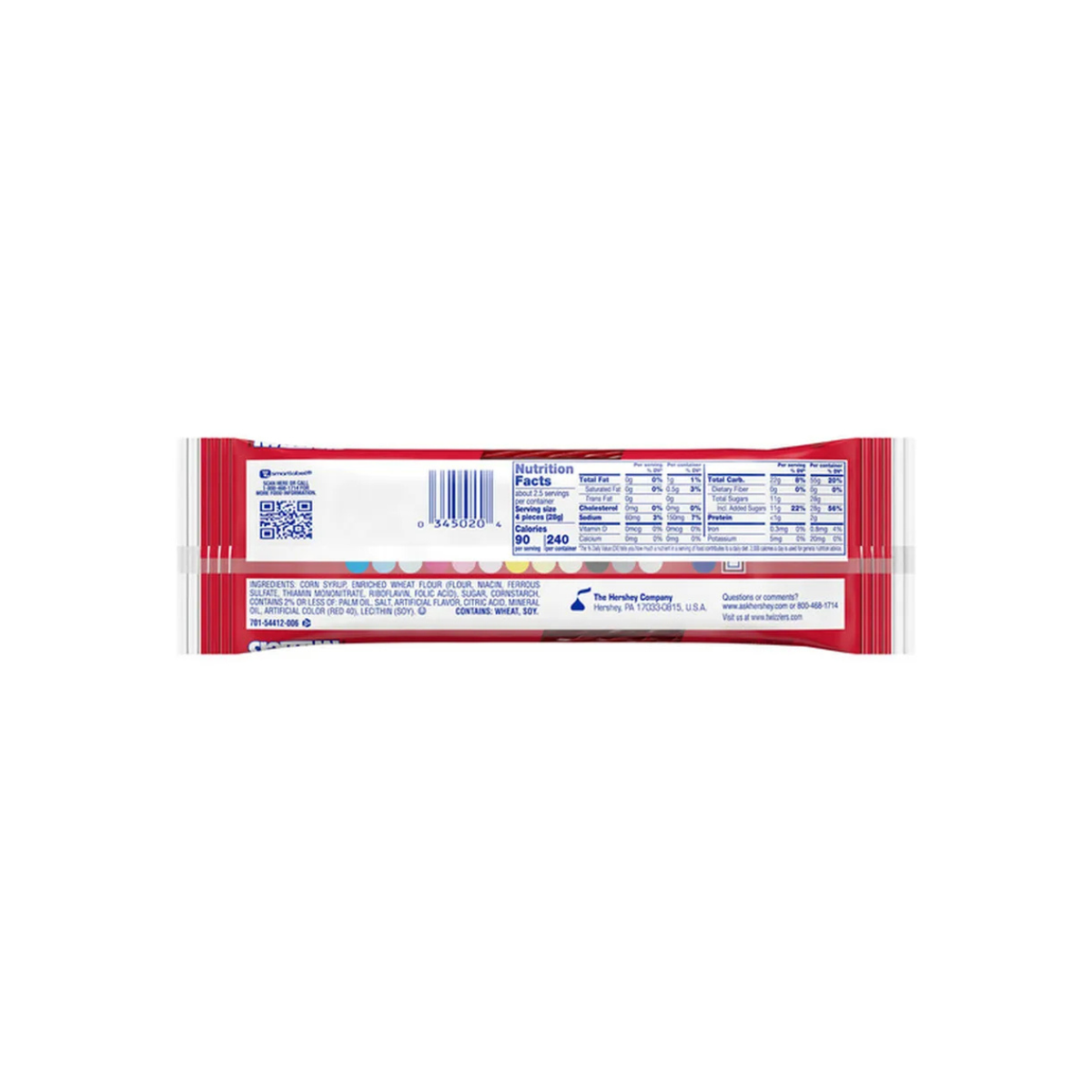 TWIZZLERS Twists Strawberry Licorice Style, – 2.5 oz (18 - Pack)