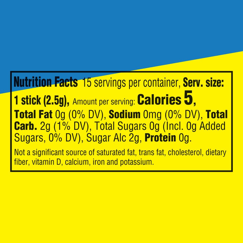 EXTRA SOURS Blue Raspberry Sugar Free Chewing Gum – Blue Raspberry (10 Packs)