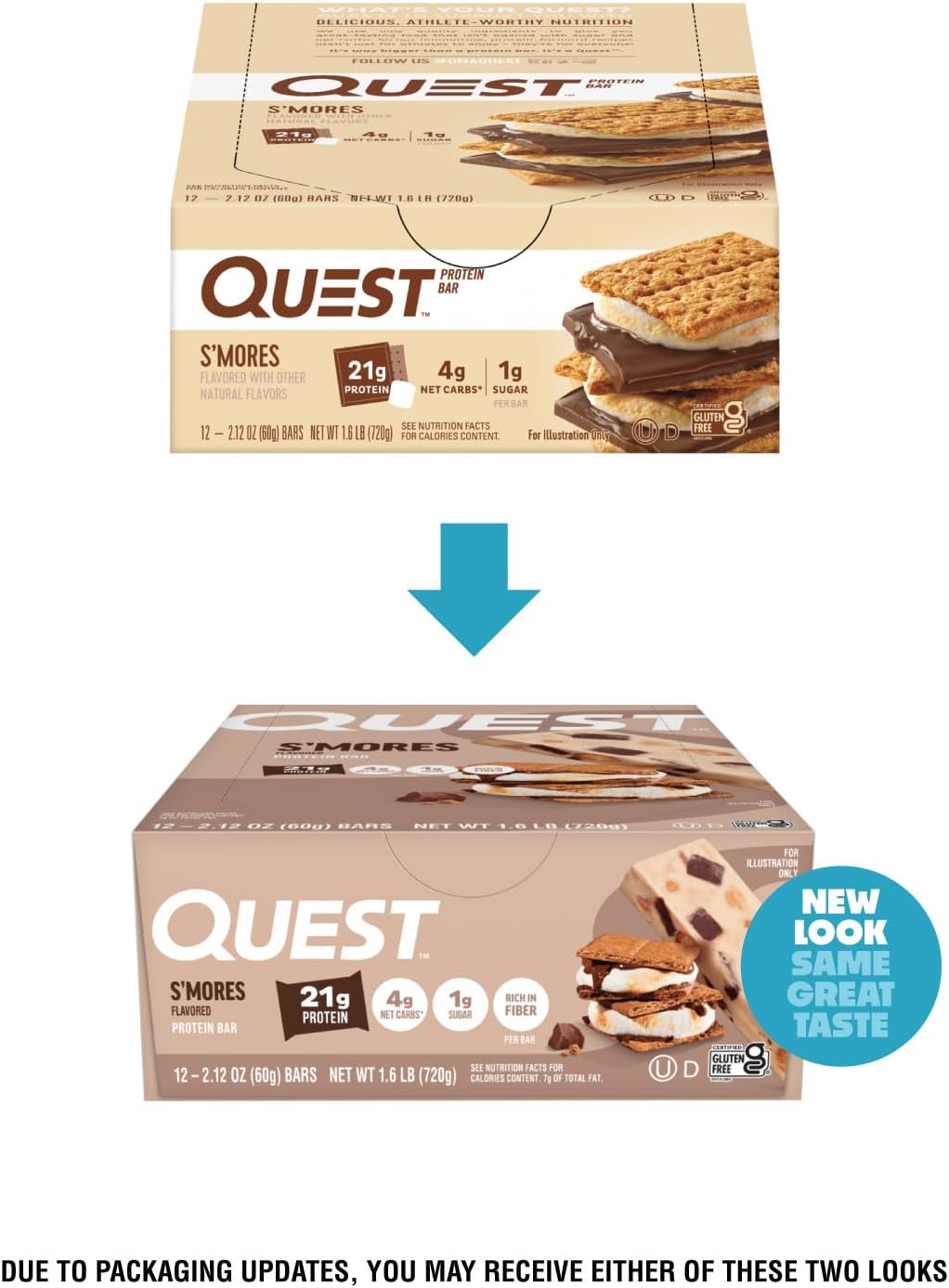 Quest S'mores Protein Bars – High Protein, Low Carb Bars (12 Count)
