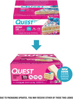 Quest Nutrition Birthday Cake Protein Bars, Keto Friendly, 12 Count