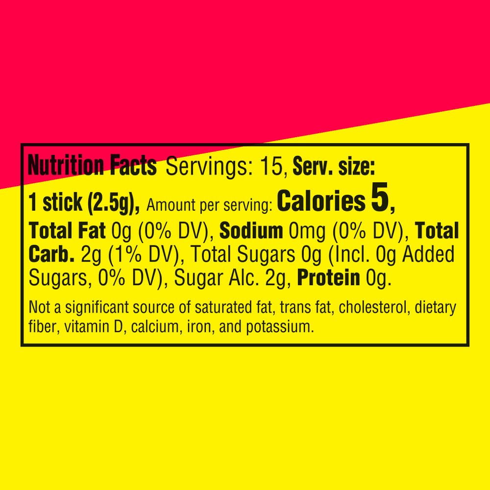EXTRA SOURS Strawberry Sugar Free Chewing Gum – Strawberry (10 Packs)