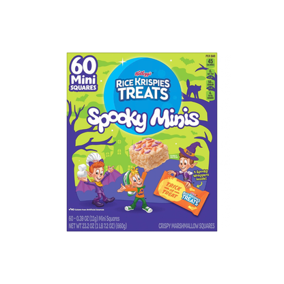 Rice Krispies Treats Mini Crispy Marshmallow Squares – 60 Count 23.2oz