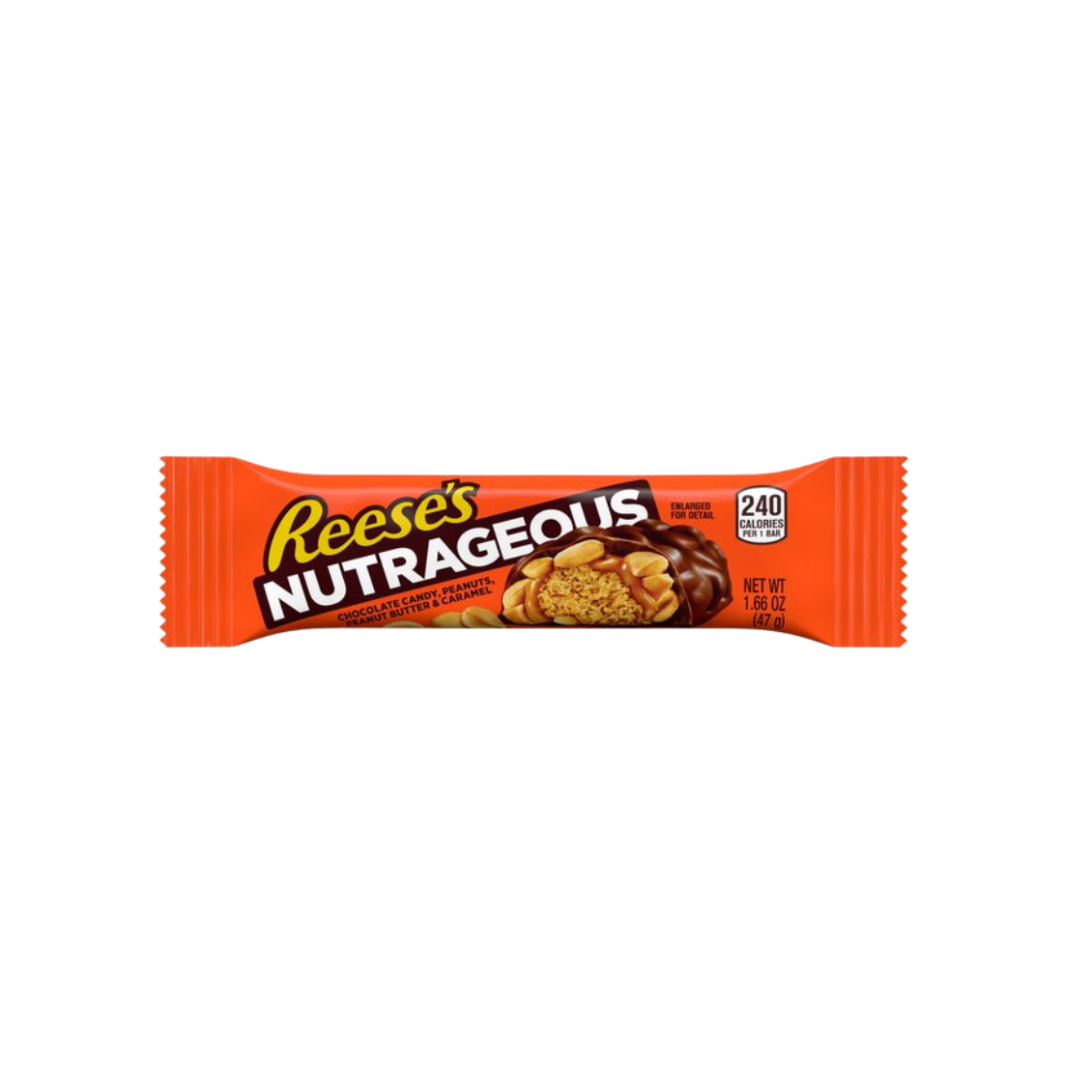 REESE'S NUTRAGEOUS Chocolate Peanut Butter, 1.66 oz (18 - Pack)