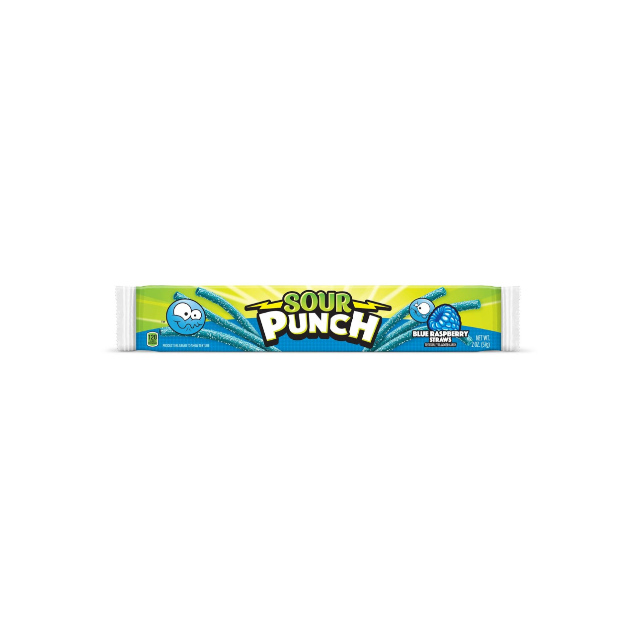 Sour Punch Straws – Blue Raspberry, (24 Pack)