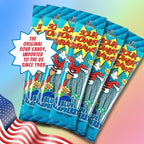 Sour Power Blue Raspberry Straws – Sour Candy Straws (24 Pack)