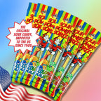 Sour Power Sortz 4 Flavor Straws – Assorted Sour Candy Straws (24 Pack)