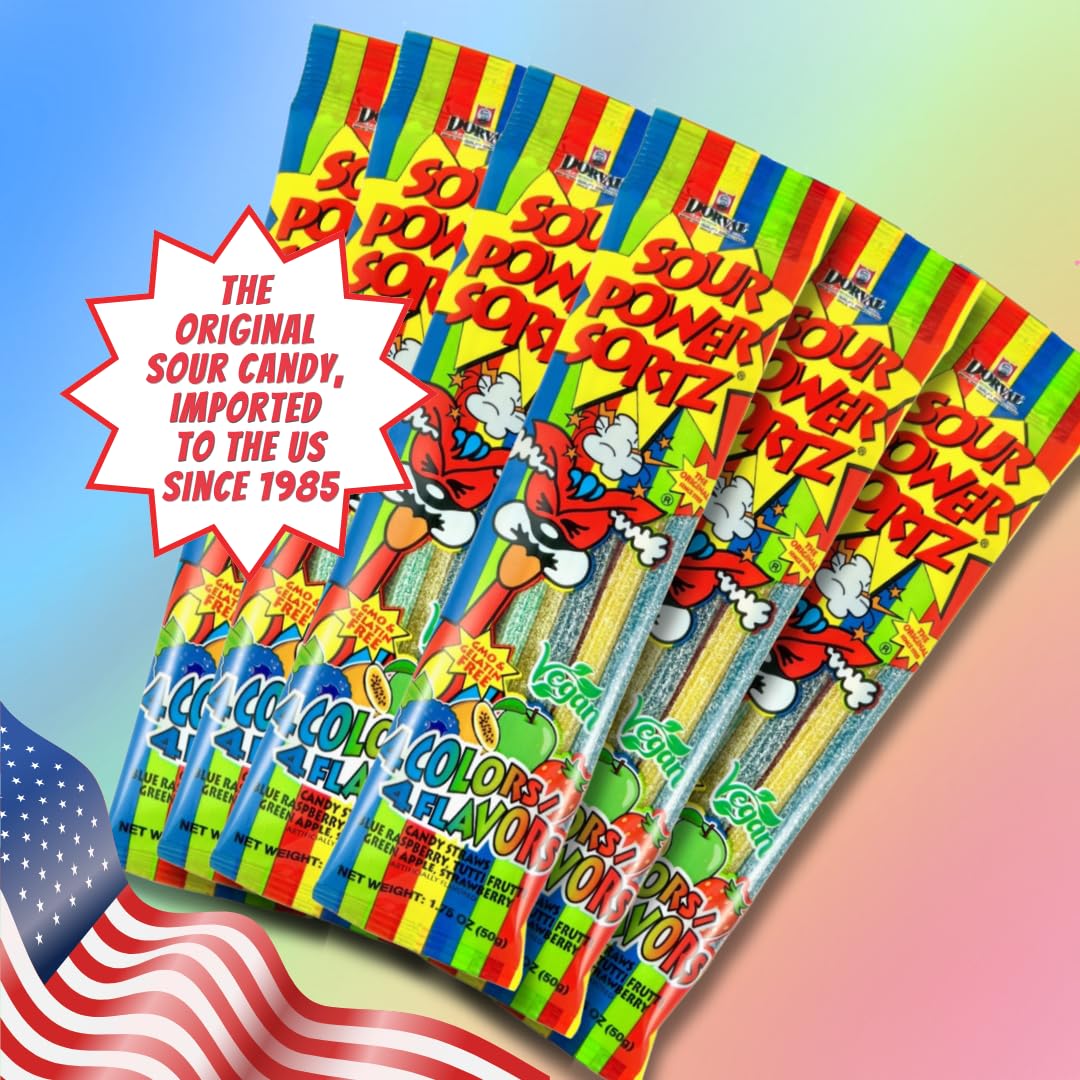 Sour Power - Sortz 4 Flavor Straws (24 Pack)