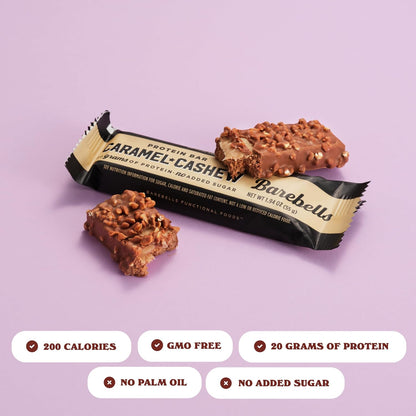Barebells Protein Bars Caramel Cashew – 20g Protein (12 Bars)
