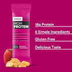 RXBAR HIGH PROTEIN Bars – Strawberry Peanut Butter (12 Bars)